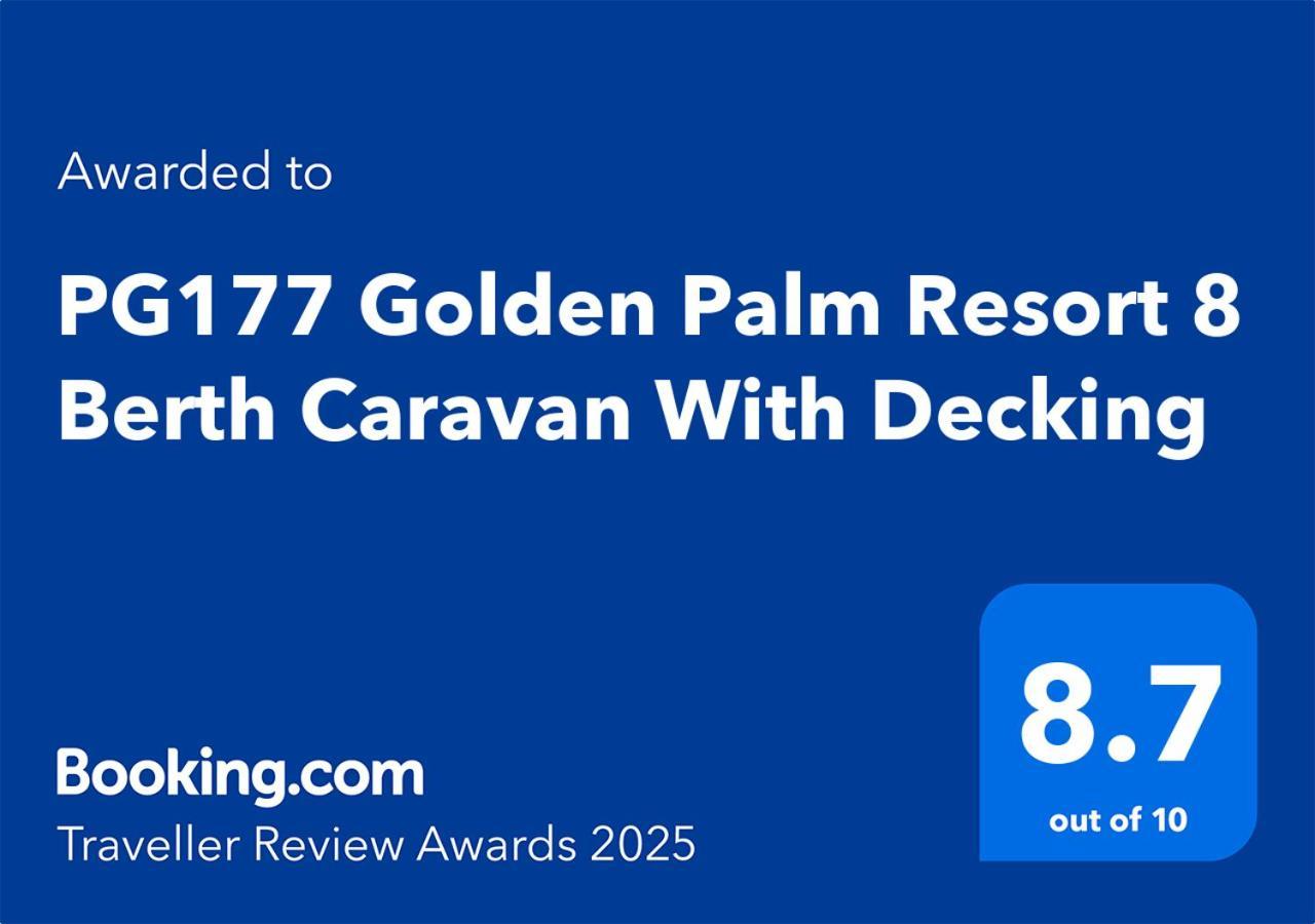 Pg177 Golden Palm Resort 8 Berth Caravan With Decking Chapel Saint Leonards Kültér fotó